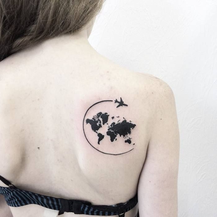 travel small tattoo