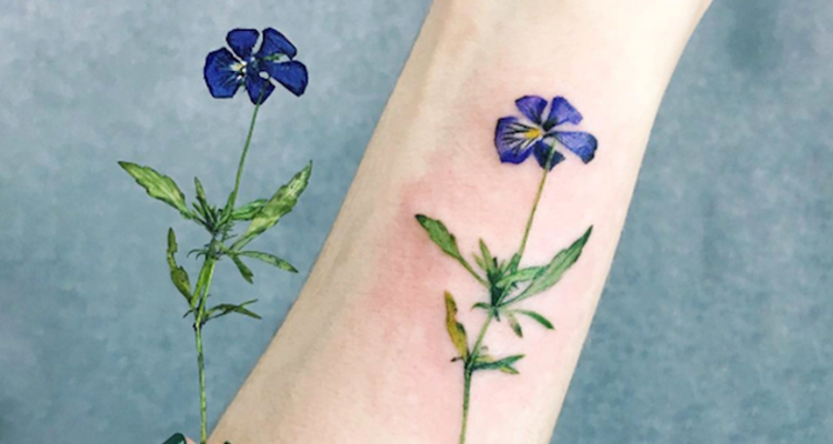 Alstroemeria Floral Tattoo pic