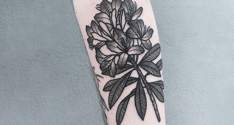 Azalea Floral Tattoo