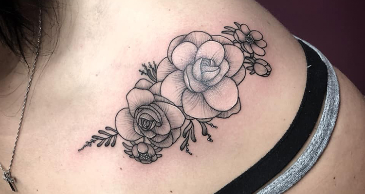 Best Floral Tattoo idea for women