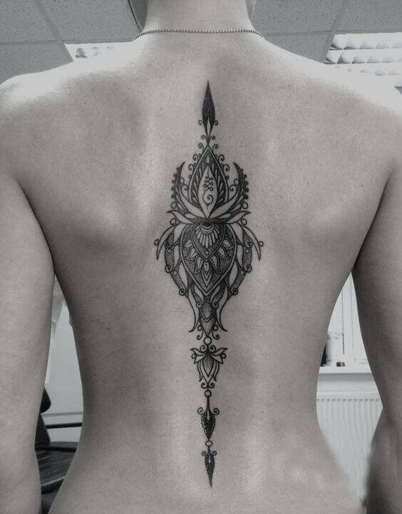 Black Spine tattoo