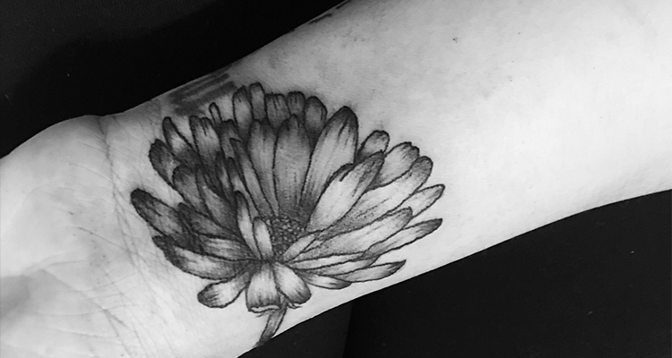 Calendula Floral Tattoo