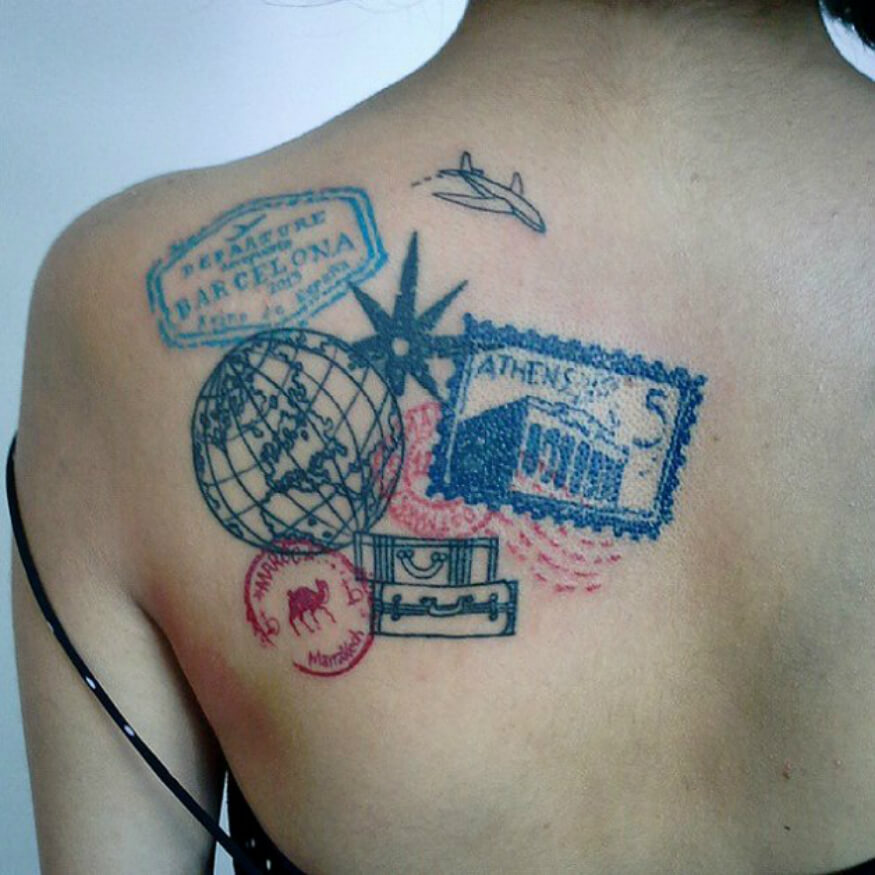 travel inspired tattoo designs