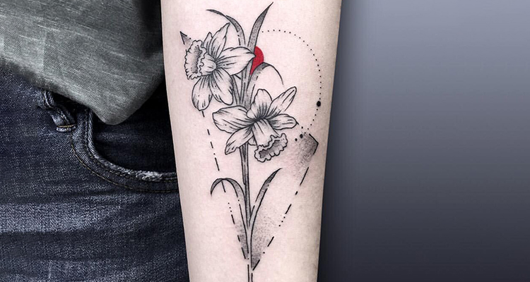 Daffodil Floral Tattoos