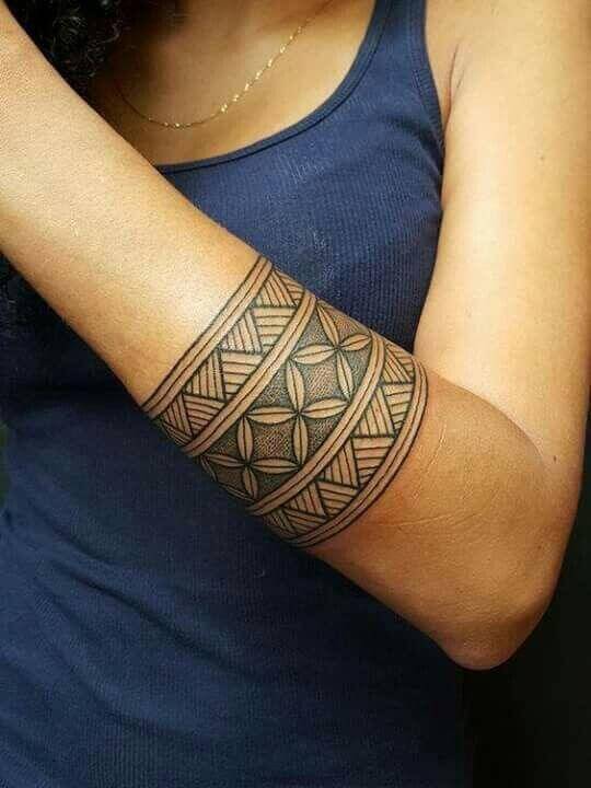 Girl's armband tattoo ink pic