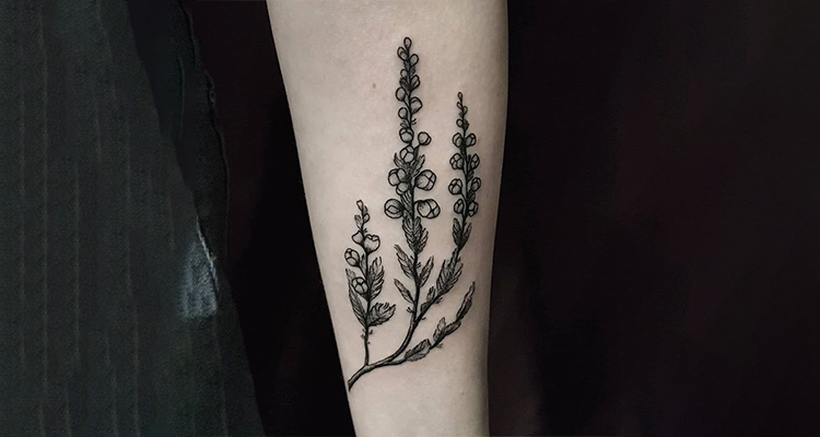 Heather Floral Tattoo