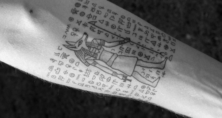 Hieroglyphs tattoo