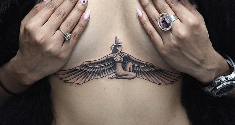 Isis – The Egyptian goddess of love tattoo