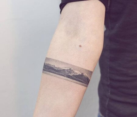 Landscape Armband Tattoo Designs
