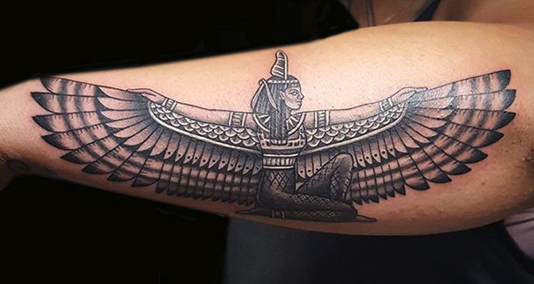 Ma’at – The Egyptian goddess of truth and justice tattoo