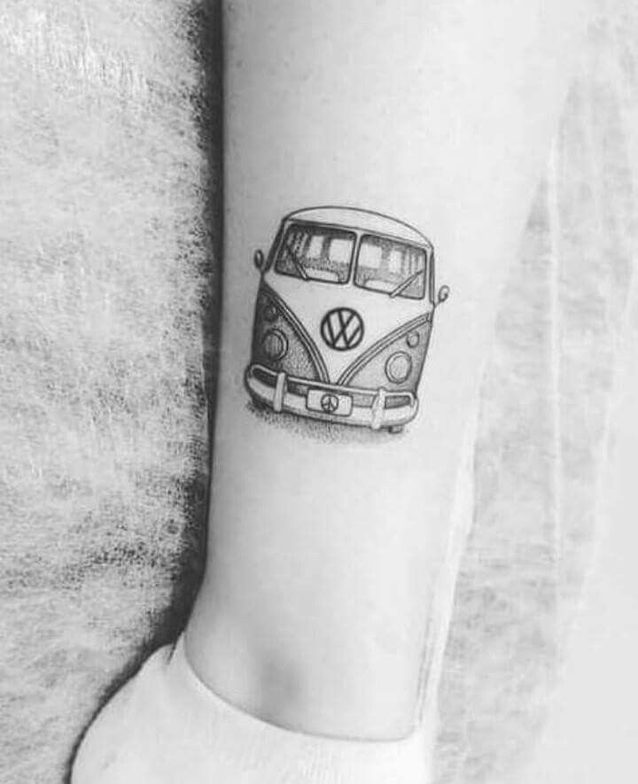 Tattoos by Gillian - Tiny VW bus #vw #volkswagen #minibus #microbus #surf # tattoo #tiny #tinytattoo #cute #colortattoo #girlswithtattoos #ladytattooer  | Facebook