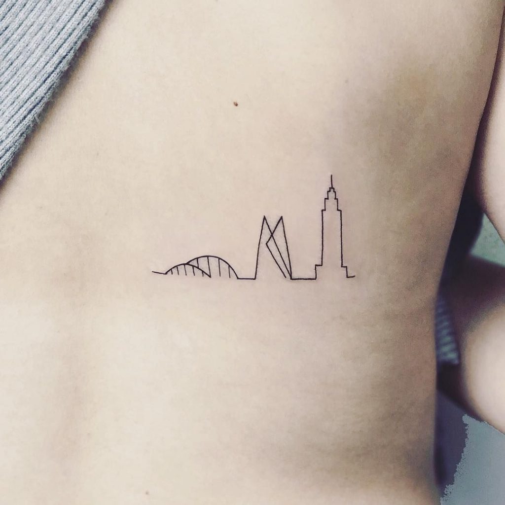 Monument Outline Tattoo