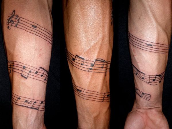 Musical Armband Tattoo Ideas