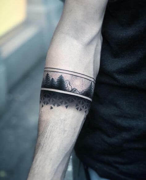 Nature armband tattoo photo