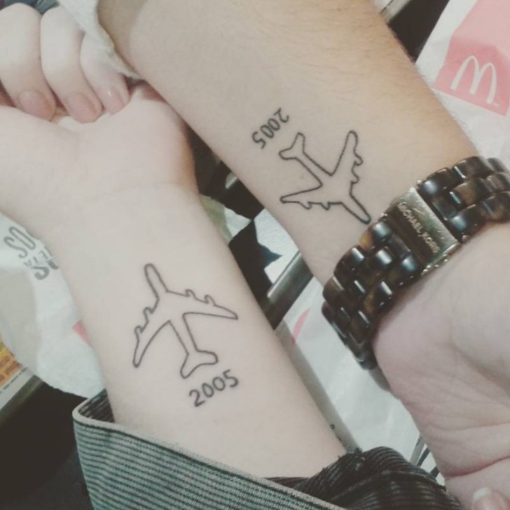 travel couple tattoos