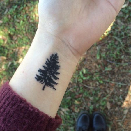 Pine Tree Tattoo