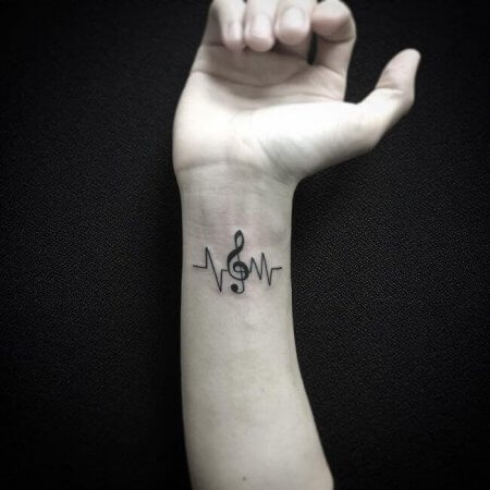 Small-Music Symbol Tattoos