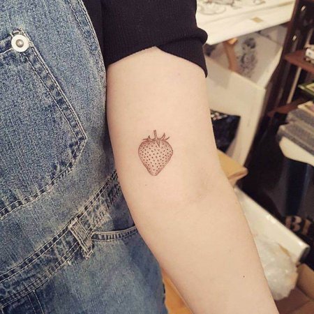 Best Strawberry Tattoo image