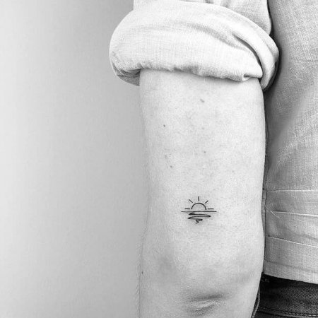 Small Sun Tattoo