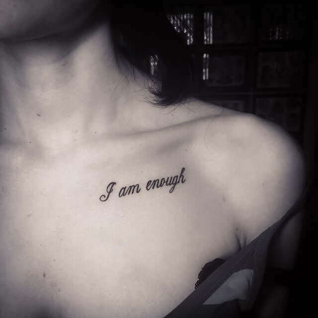 Small “I AM” Tattoo ink