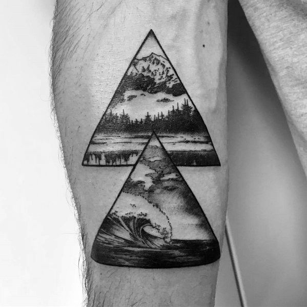 Triangle Wave tattoo