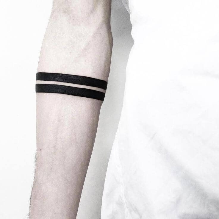 What does a Solid Black Arm Band Tattoo Mean  Self Tattoo