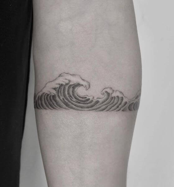 Wave Band Tattoo