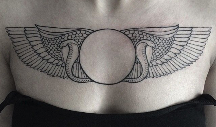 Winged Solar Disk tattoo