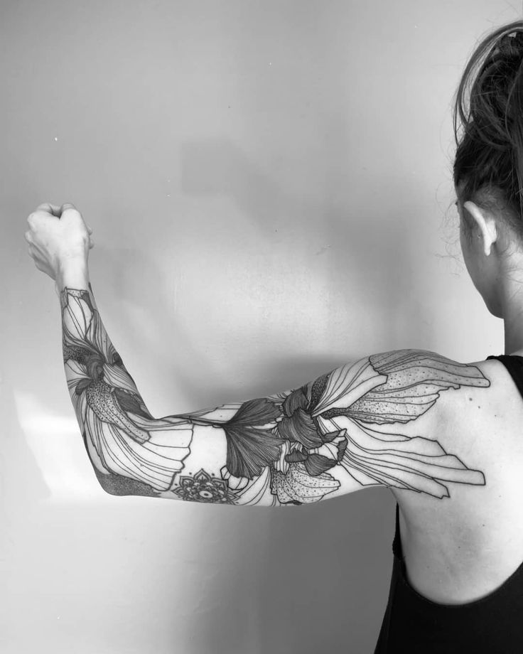Abstract Sleeve Tattoo Designs