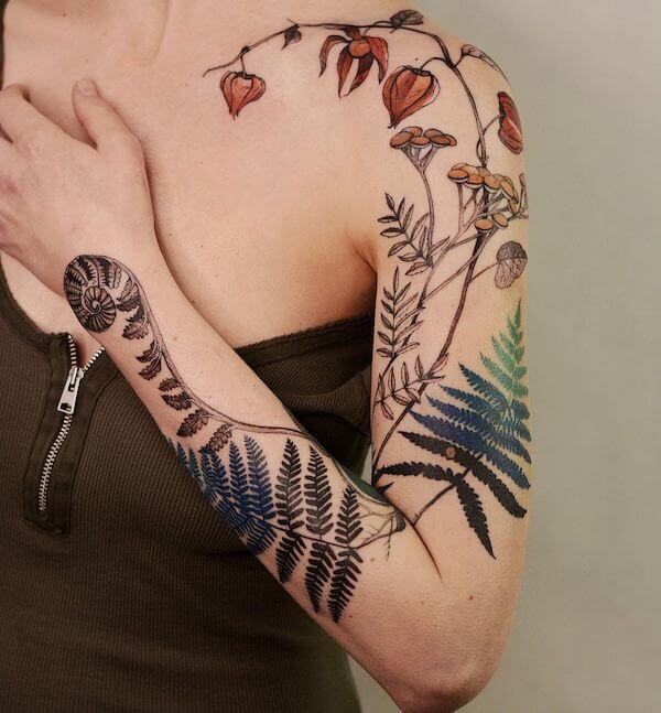 Female sleeve tattoo ideas