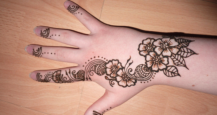 Henna-inspired tattoo on your hand