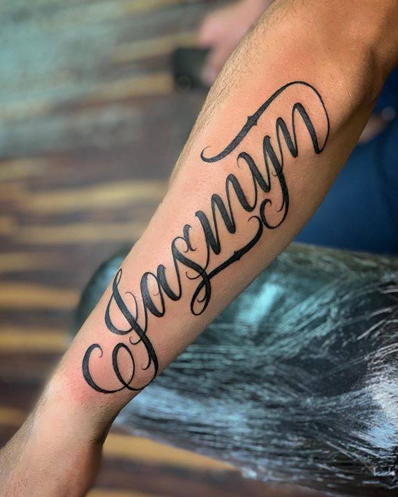 65 Memorable Name Tattoos Ideas and Designs on Arm