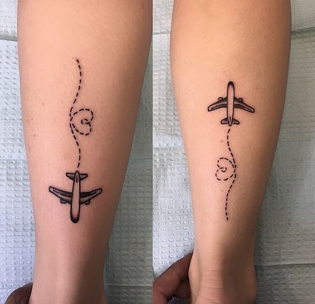 Long Distance Matching Tattoo Designs