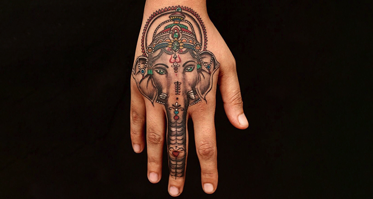 Lord Ganesha on your hand tattoo