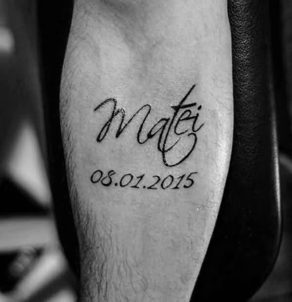 Name tattoos with date