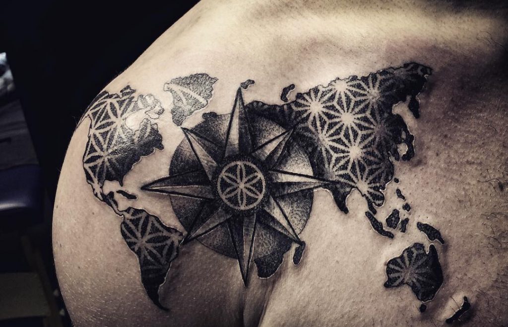 Nautical Star Tattoos Ideas on back