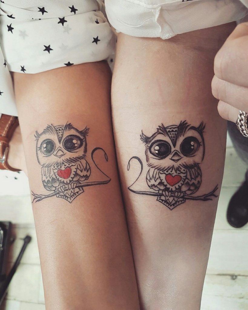 Owl Matching Tattoo