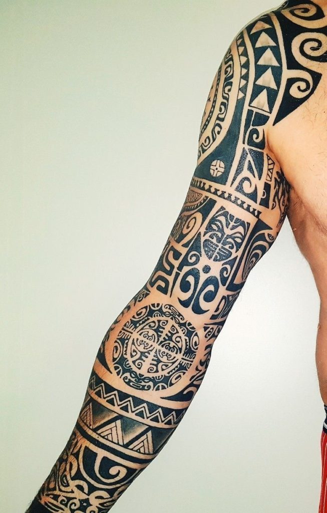 Polynesian Sleeve Tattoo Designs