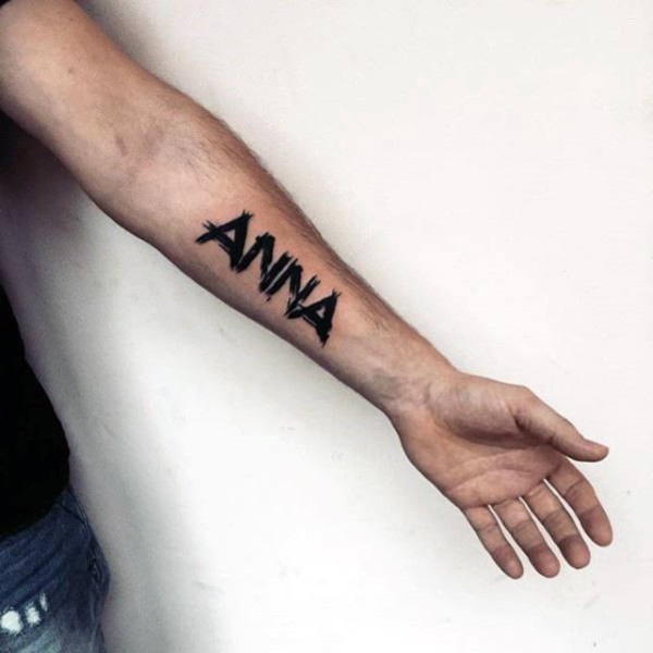 Simple Name Tattoos idea