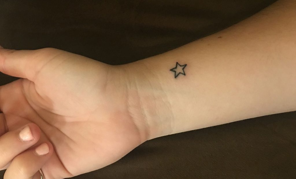 Small Star Tattoo on Hand