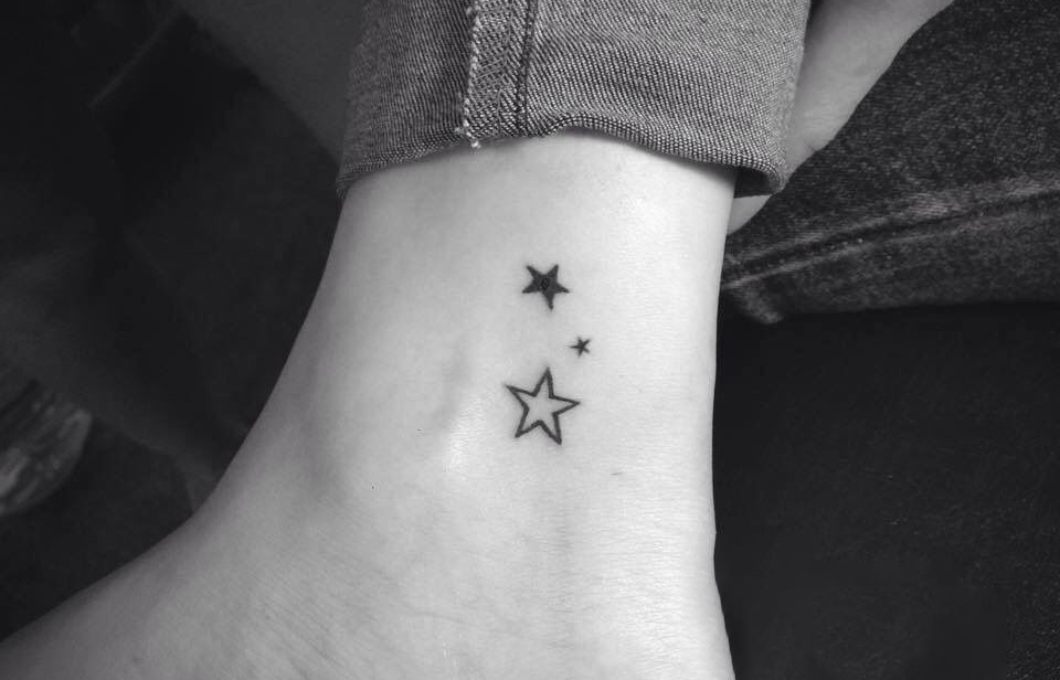 Small Star Tattooing on Ankle