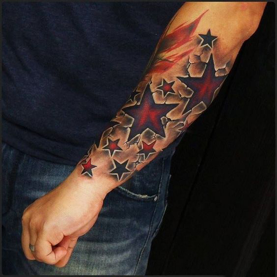 Star Sleeve Tattoo Designs 