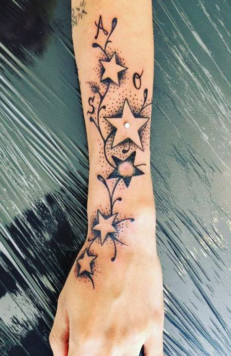 Star Sleeve Tattoo 9