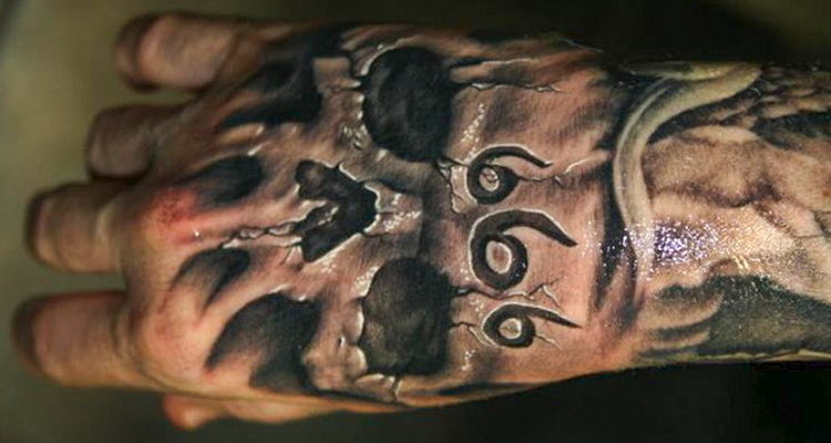 skull on your hand tattoo