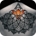 Flower tattoo icon