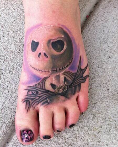 Delicate foot tattoos