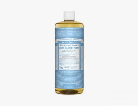 Dr. Bronner’s Pure-Castile Liquid Soap used on Tattoo