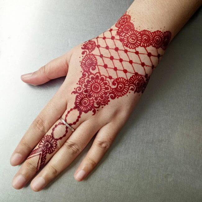 Red Henna Tattoos