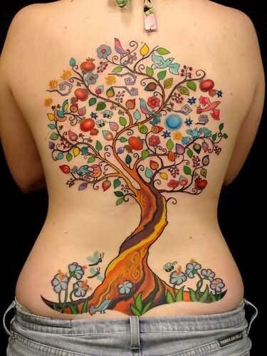 Back Tattoo Girl