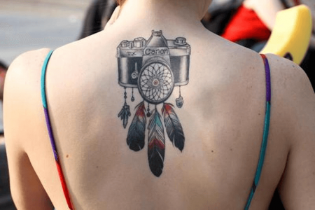 Camera Tattoo ideas on back in 2020